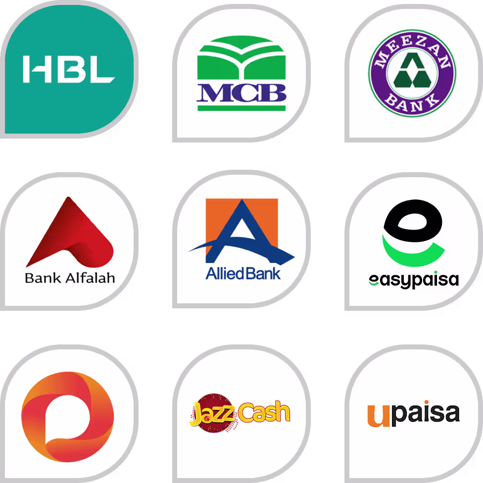 BetPro Comonly supported deposit Bank logos