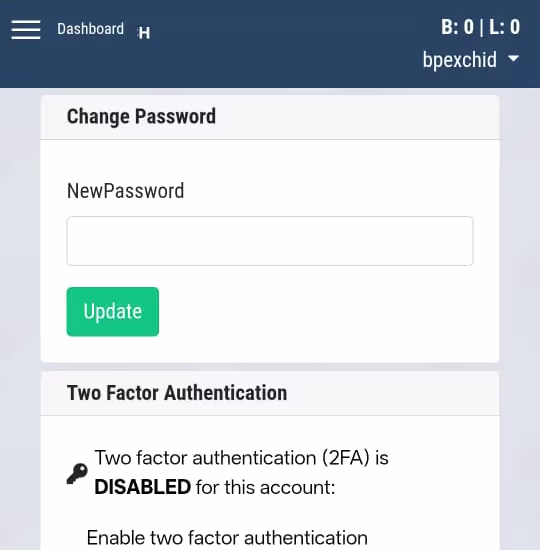 Login 18 BetPro User Profile Logged In Screenshot